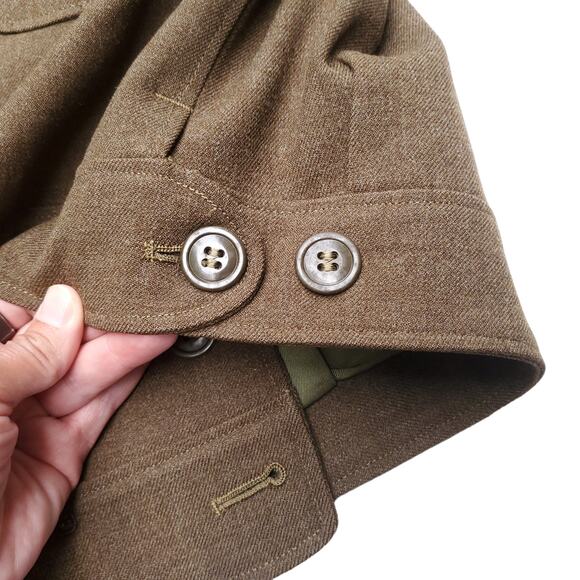 Vtg Men's 38 US Army WWII Korea War Wool Field Ike Jacket 1950 1951 MIL-J-10801 - Picture 10 of 13